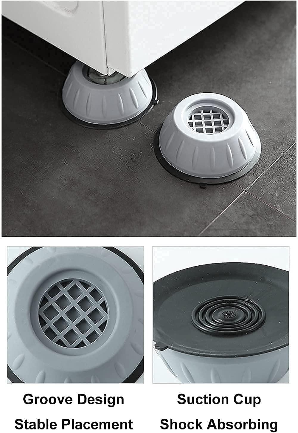 4-Pack Anti-Vibration Pads for Washers & Dryers