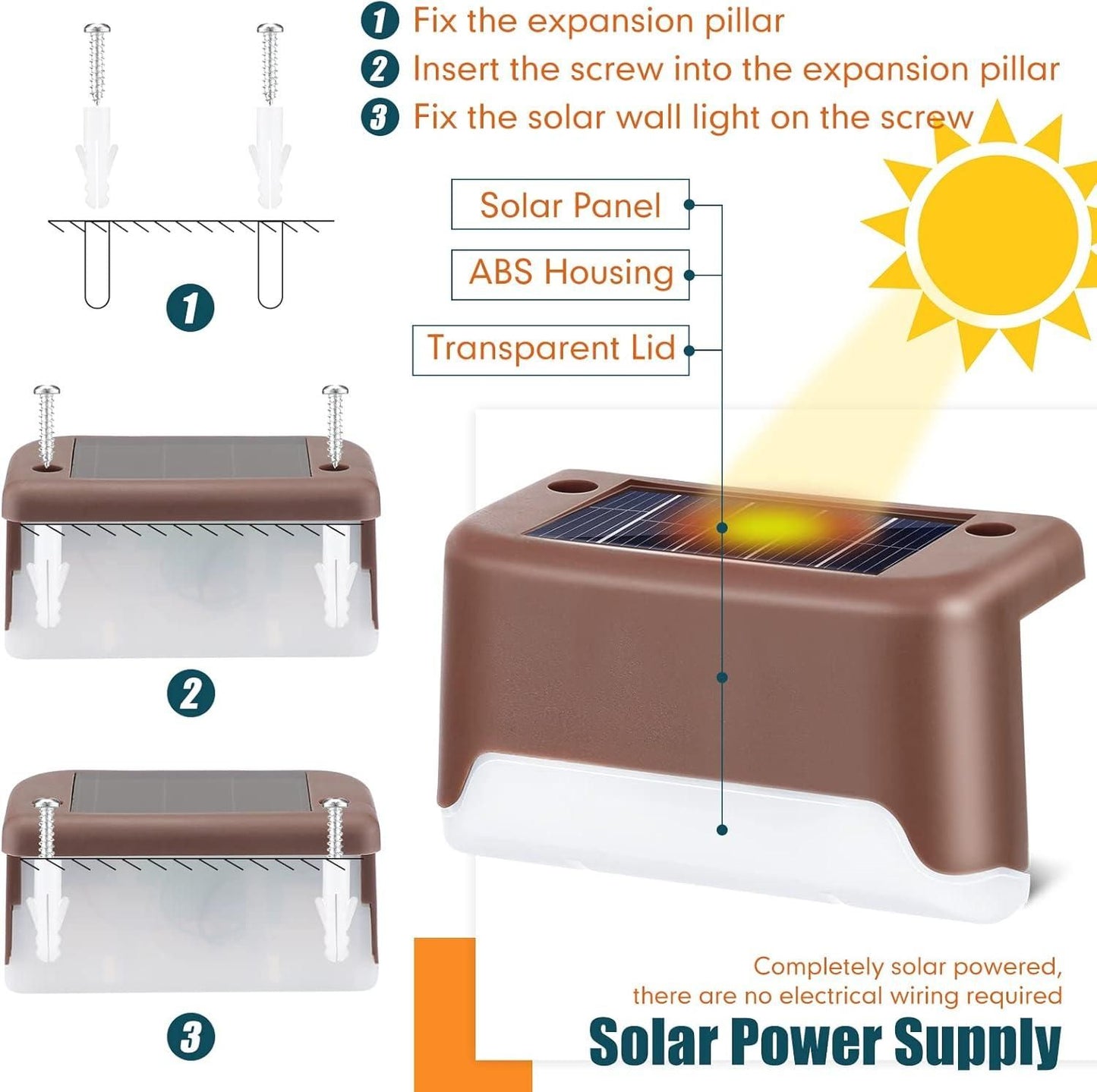 Outdoor Solar Deck Lights